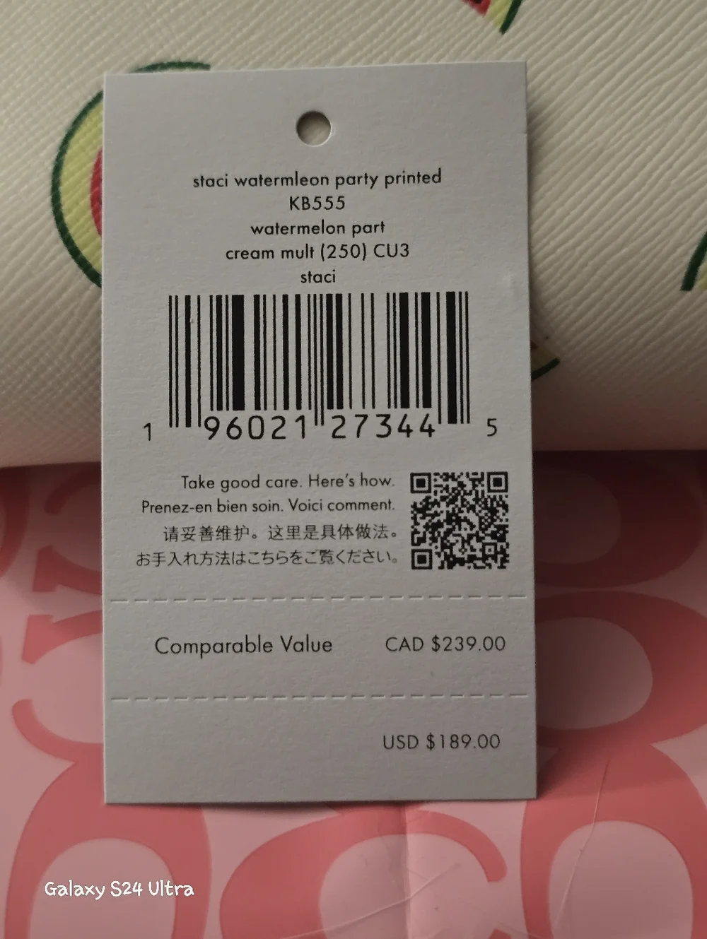 Kate Spade NY Staci Watermelon Party Bifold Wallet NWT - Picture 5 of 15